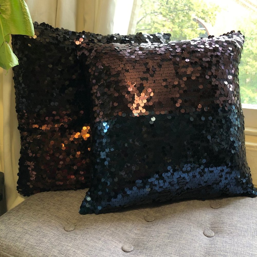 Sequin Throw Pillows NWT